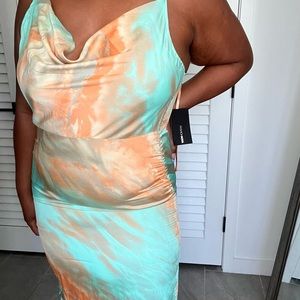 Sparks Are Flying Satin Mini Dress - Mint